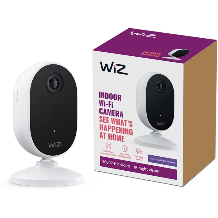 Hue Cámara Smart de interior con detección de sonido y movimiento, cableada - WIZ