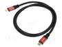 DeLOCK Cable USB Type-C a Type-C 5 Gbps PD 3.0 100 W 1 m Rojo Metal