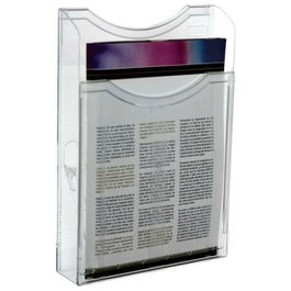 Archivo 2000 Portafolletos Mural Archiplay 1 Compartimento A4 Vertical Transparente