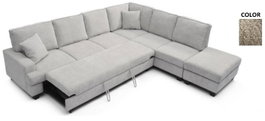 DKD Home Decor Sofá Cama Moderno Beige 285 x 260 x 90 cm