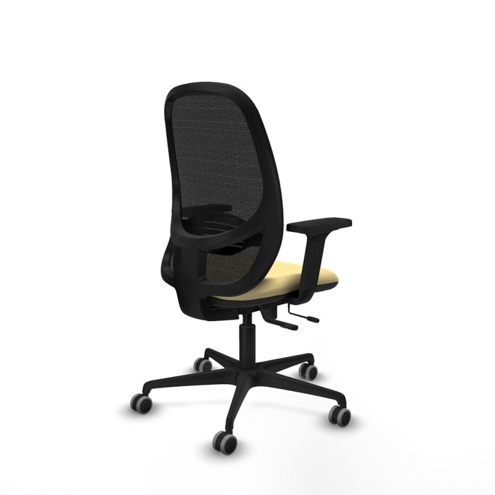 PIQUERAS Y CRESPO Silla de oficina Cilanco con mecanismo Sincro/Traslack Crema y Negro PIQUERAS Y CRESPO Silla de oficina Cilanco con mecanismo Sincro/Traslack Crema y Negro