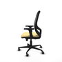 PIQUERAS Y CRESPO Silla de oficina Cilanco con mecanismo Sincro/Traslack Crema y Negro