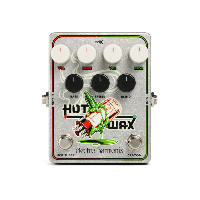 EHX Hot Wax Pedal Multiefectos Hot Tubes y Crayon Incluye Fuente de Alimentación 9,6DC-200 PSU EHX Hot Wax Pedal Multiefectos Hot Tubes y Crayon Incluye Fuente de Alimentación 9,6DC-200 PSU