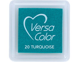 Tsukineko VERSACOLOR Almohadilla de Tinta Turquesa Opaca 34x34mm
