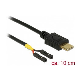 DeLOCK Cable USB Type-C™ a 2 x terminales de pines hembra 10 cm