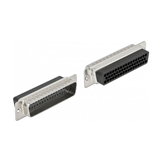 DeLOCK Conector D-Sub HD 50 Pin Metal Negro/Plata DeLOCK Conector D-Sub HD 50 Pin Metal Negro/Plata
