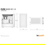 Be Quiet! Pure Base 501 LX White Midi Tower con Ventana y RGB, Carcasa PC ATX, Micro ATX, Mini-ATX Blanca