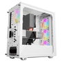 Be Quiet! Pure Base 501 LX White Midi Tower con Ventana y RGB, Carcasa PC ATX, Micro ATX, Mini-ATX Blanca