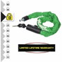 Master Lock Cadena de candado de acero endurecido con llave 90 cm