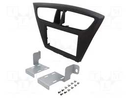 ACV Bastidor de montaje de radio para Honda Civic 2 DIN, negro