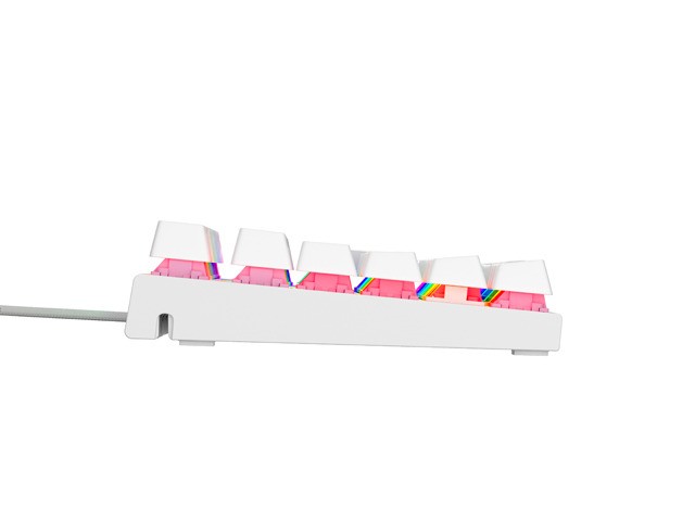 Genesis Thor 303 TKL RGB Blanco Outemu Peach Silent Teclado Mecánico Layout Polaco QWERTY