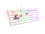Genesis Thor 303 TKL RGB Blanco Outemu Peach Silent Teclado Mecánico Layout Polaco QWERTY