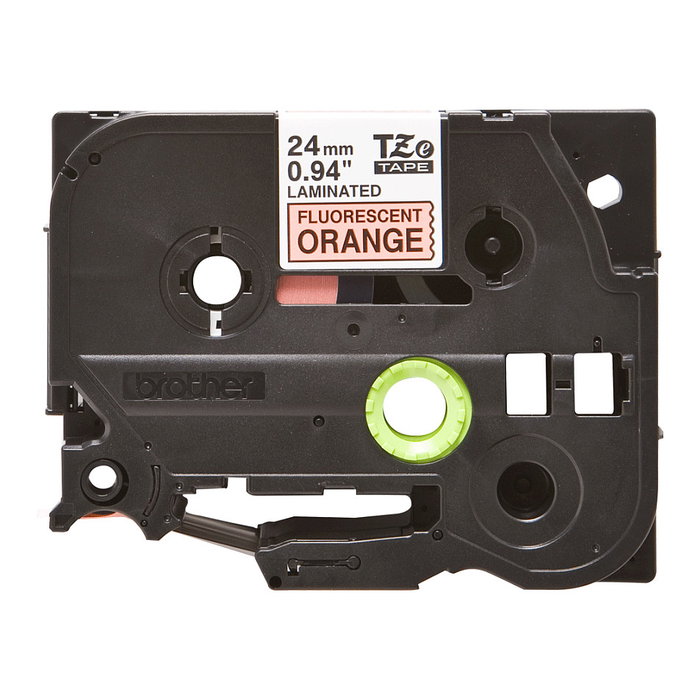 Brother TZE-B51 Cinta Laminada Negro sobre Naranja Fluorescente 24 mm Brother TZE-B51 Cinta Laminada Negro sobre Naranja Fluorescente 24 mm