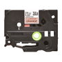 Brother TZE-B51 Cinta Laminada Negro sobre Naranja Fluorescente 24 mm