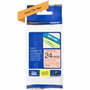 Brother TZE-B51 Cinta Laminada Negro sobre Naranja Fluorescente 24 mm