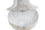 DKD Home Decor Lámpara Techo Árabe Blanca Metálica Etnica 55 x 34 cm
