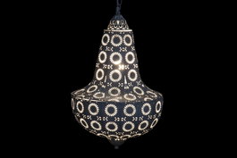 DKD Home Decor Lámpara Techo Árabe Blanca Metálica Etnica 55 x 34 cm