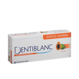 Dentiblanc Pasta de dientes blanqueador intensivo con papaya Pack 2 x 100 ml