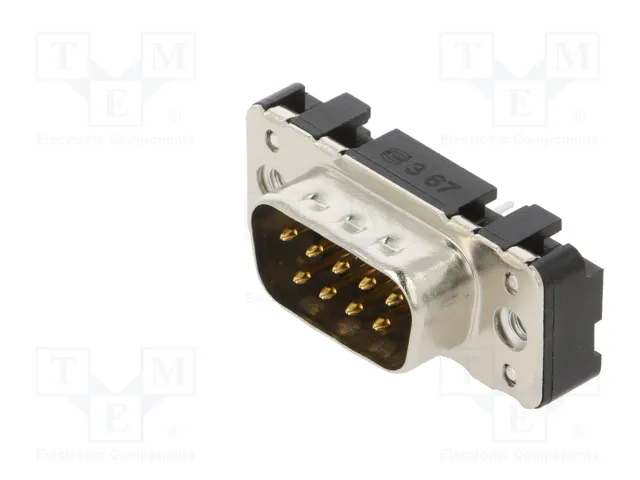 HARTING Conector D-Sub de 9 pines macho THT