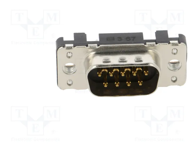 HARTING Conector D-Sub de 9 pines macho THT