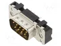 HARTING Conector D-Sub de 9 pines macho THT