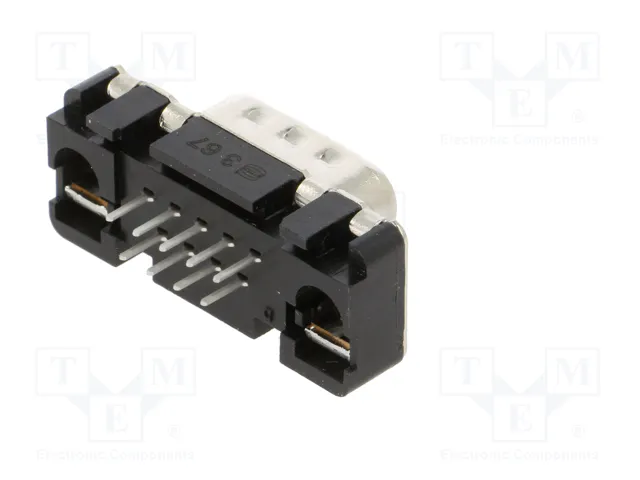 HARTING Conector D-Sub de 9 pines macho THT