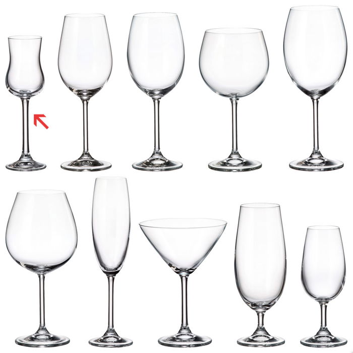 Crystalite Bohemia Copa Destilados 85 Ml Gastro-Colibri Crystalite altura 184 (6 Unidades)