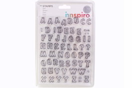 Innspiro Set de sellos acrílicos Abecedario 14x18cm
