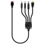 Realpower SP-300E Kit Panel Solar Plegable 300W 4 Paneles Monocristalino, Incluye Conectores Anderson, Ideal para Balcón, Camping, Jardín
