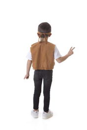 Disfraz para Niños Hippie Chaleco Marrón