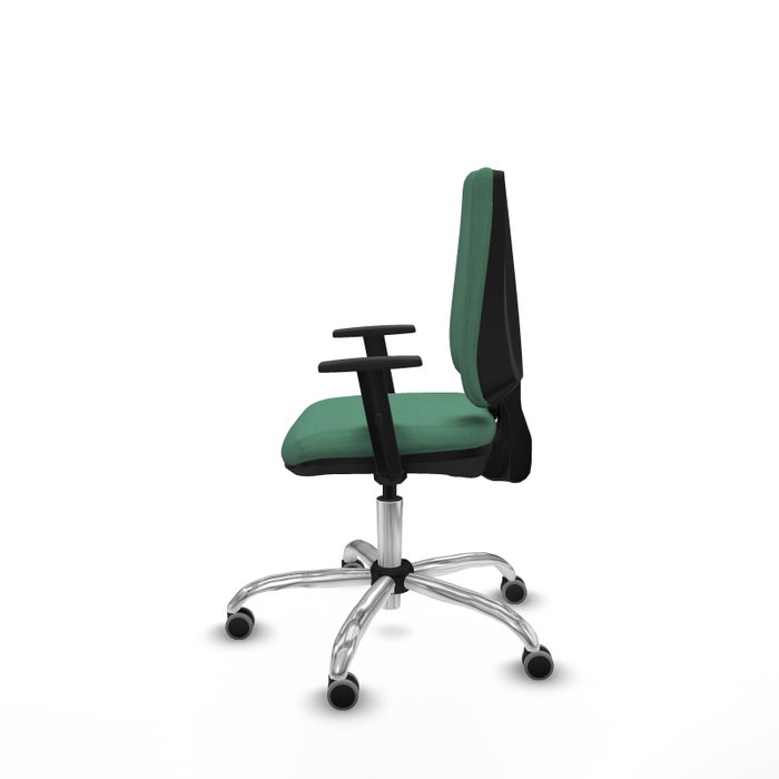 PIQUERAS Y CRESPO Silla de oficina Elche Verde esmeralda con mecanismo Contacto permanente