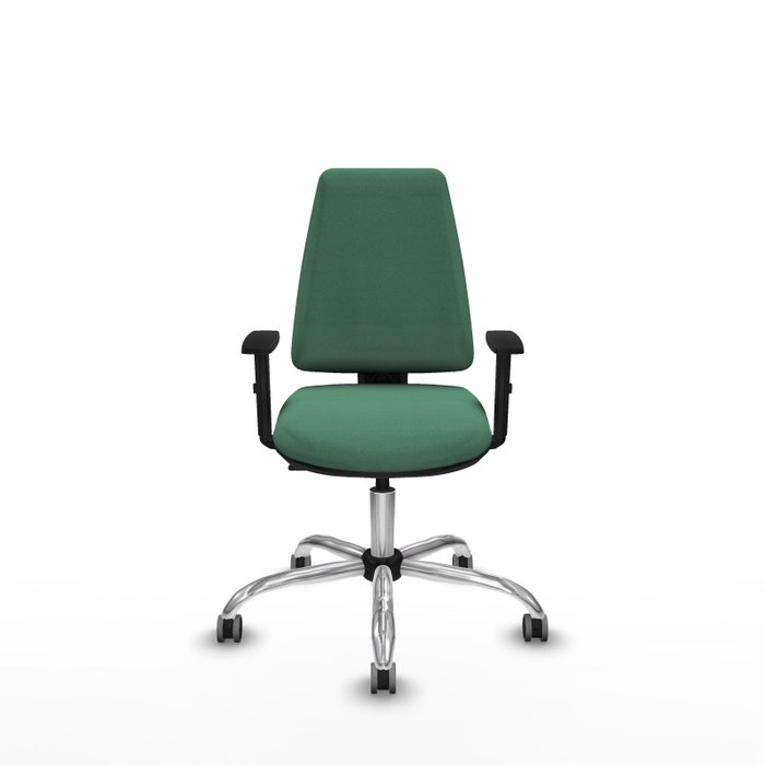 PIQUERAS Y CRESPO Silla de oficina Elche Verde esmeralda con mecanismo Contacto permanente