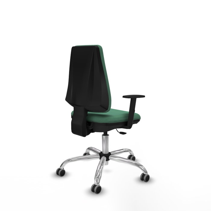 PIQUERAS Y CRESPO Silla de oficina Elche Verde esmeralda con mecanismo Contacto permanente