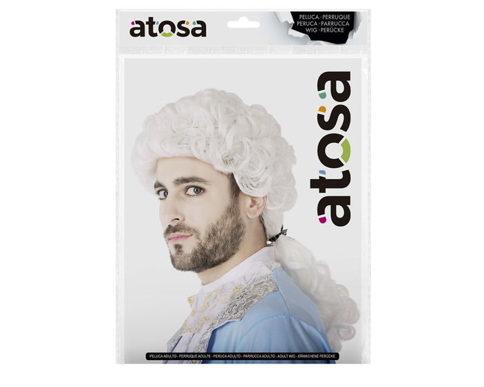 Peluca con tirabuzones largos castaños 130 g