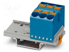 PHOENIX CONTACT Conector de carril PTFIX 6X10/S-NS35 BU Azul