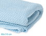 KioKids Mantita de Bebé de Bambú Azul 80x110cm Termorreguladora y Suave Certificado Oeko-Tex
