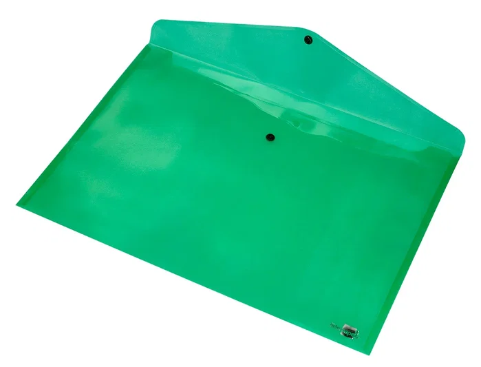 Liderpapel Carpeta Dossier con Broche DIN A3 Verde Translúcido