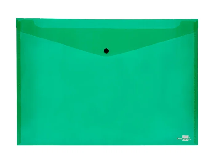 Liderpapel Carpeta Dossier con Broche DIN A3 Verde Translúcido