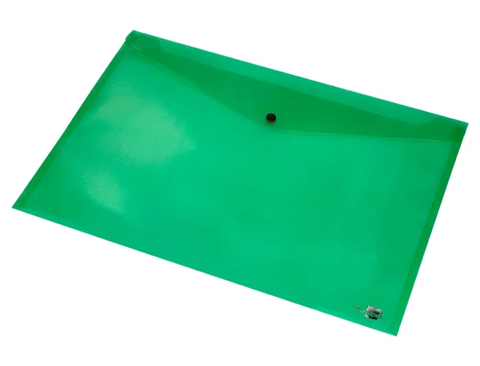 Liderpapel Carpeta Dossier con Broche DIN A3 Verde Translúcido