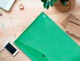 Liderpapel Carpeta Dossier con Broche DIN A3 Verde Translúcido