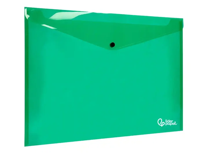 Liderpapel Carpeta Dossier con Broche DIN A3 Verde Translúcido
