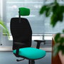 PIQUERAS Y CRESPO Alfera Silla de Oficina Sincro con Malla Negra y Asiento Amarillo