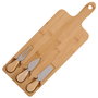 Day Tabla de Quesos de Bambú y Acero Inoxidable con 3 Cuchillos 42x15 cm