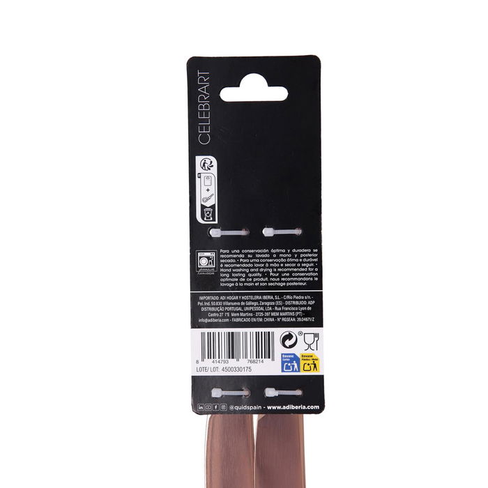 Set 4 Cuchillos Mesa Acero Inox Celebrart Quid 5 mm-22,7 cm