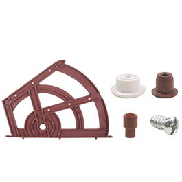 HERRAJES ALK Zapatero Dos Estantes Giratorio Extraíble Plástico Marrón