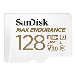 Sandisk Tarjeta de Memoria MicroSDXC 128GB Max Endurance UHS-I U3 V30 Clase 10 100MB/s con Adaptador