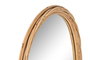 DKD Home Decor Espejo de Ratán y Cristal Natural 61x94,5 cm