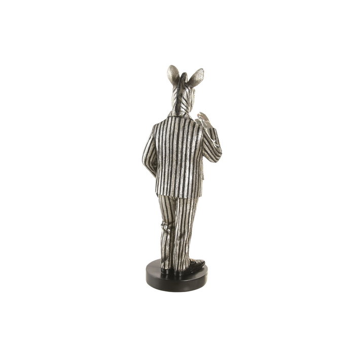 DKD Home Decor Figura de Resina Cebra Pack de 2 (Dorado y Plateado) de 14,5x13x39 cm DKD Home Decor Figura de Resina Cebra Pack de 2 (Dorado y Plateado) de 14,5x13x39 cm