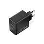 Lenovo Dual USB-C 65W GaN Charger Negro con cable de 1,5 m