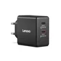 Lenovo Dual USB-C 65W GaN Charger Negro con cable de 1,5 m